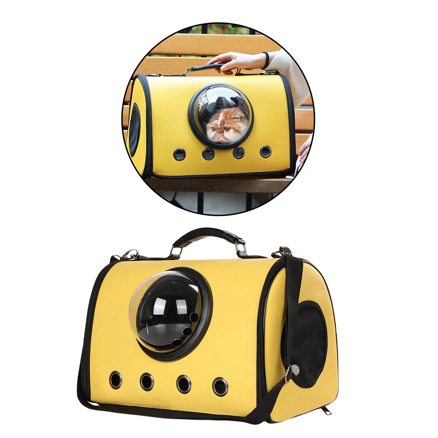 Pet carrier backpack / travel backpack for cats & small dogs