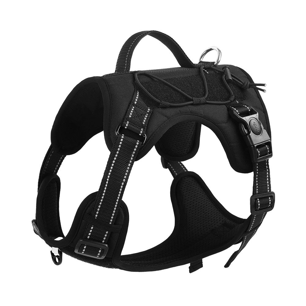 black dog harness