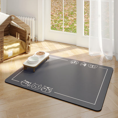 Waterproof Pet Feeding Mat for Dogs & Cats | Non-Slip Food Bowl Mat