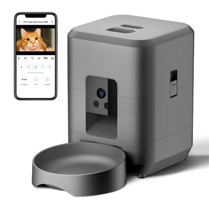 Smart Automatic Pet Feeder – WiFi Cat & Dog Food Dispense