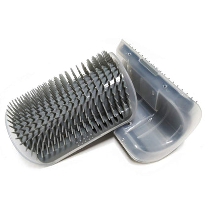 Cat Self Grooming Arch Brush – Wall Mounted Pet Groomer for Shedding Control