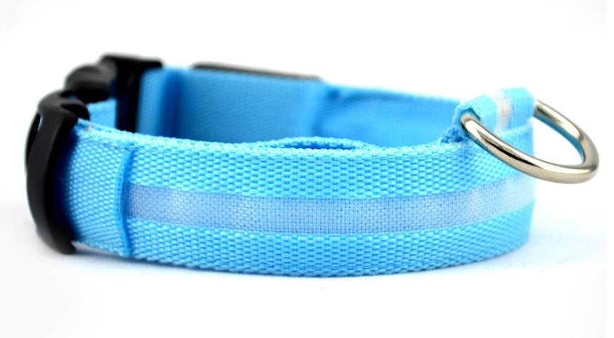 LED Dog & Cat Collar for Night Walks | Rechargeable Pet Collar