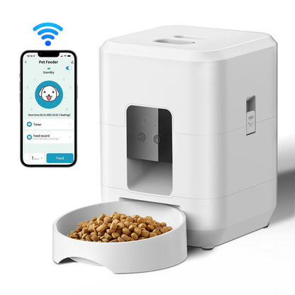 Smart Automatic Pet Feeder – WiFi Cat & Dog Food Dispense