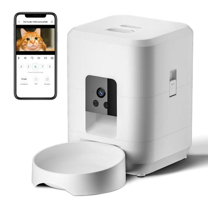 Smart Automatic Pet Feeder – WiFi Cat & Dog Food Dispense