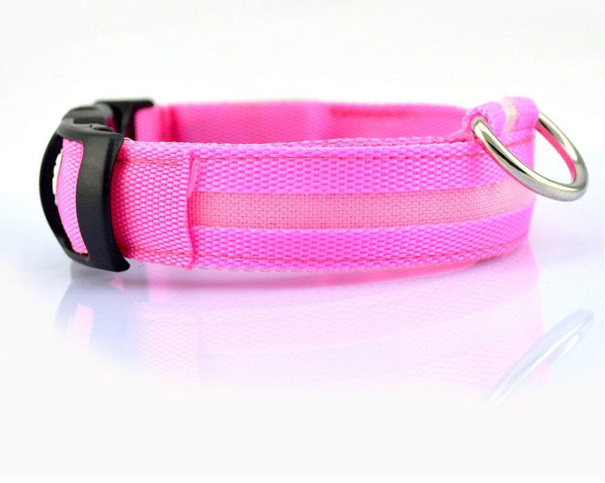 LED Dog & Cat Collar for Night Walks | Rechargeable Pet Collar