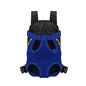 Adjustable straps on a portable dog carrier backpack