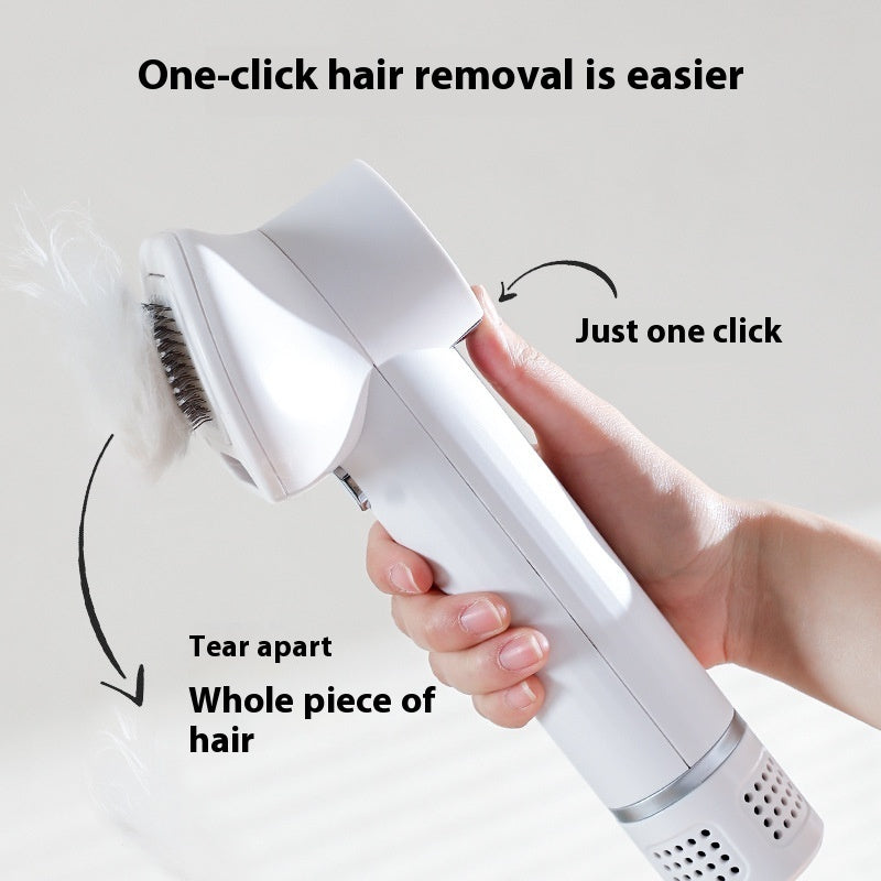 Dog & Cat Grooming Blow Dryer Brush – 2 in 1 Pet Hair Dryer & Comb with LED Display