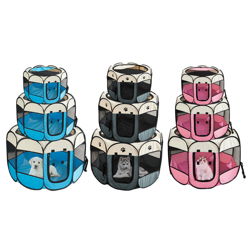 Foldable Pet Playpen for Dogs and Cats Indoor Outdoor Waterproof