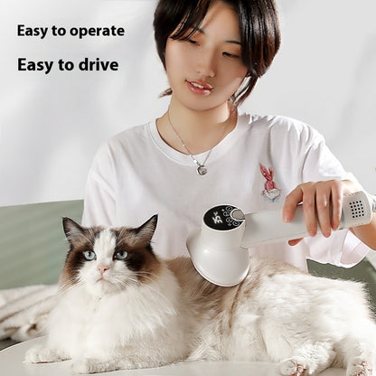 Dog & Cat Grooming Blow Dryer Brush – 2 in 1 Pet Hair Dryer & Comb with LED Display