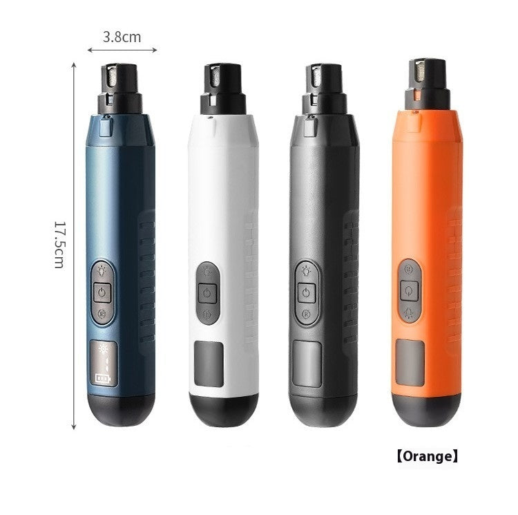 Cat & Dog Nail Grinder | Safe Electric Pet Nail Trimmer LED Light