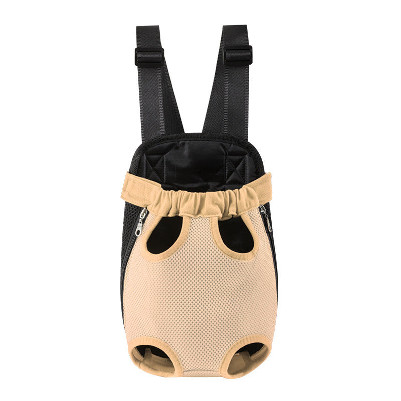 Legs-out dog carrier bag with open top design