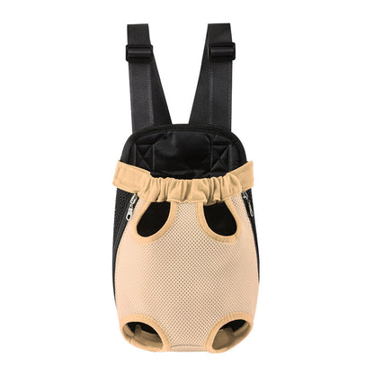 Legs-out dog carrier bag with open top design