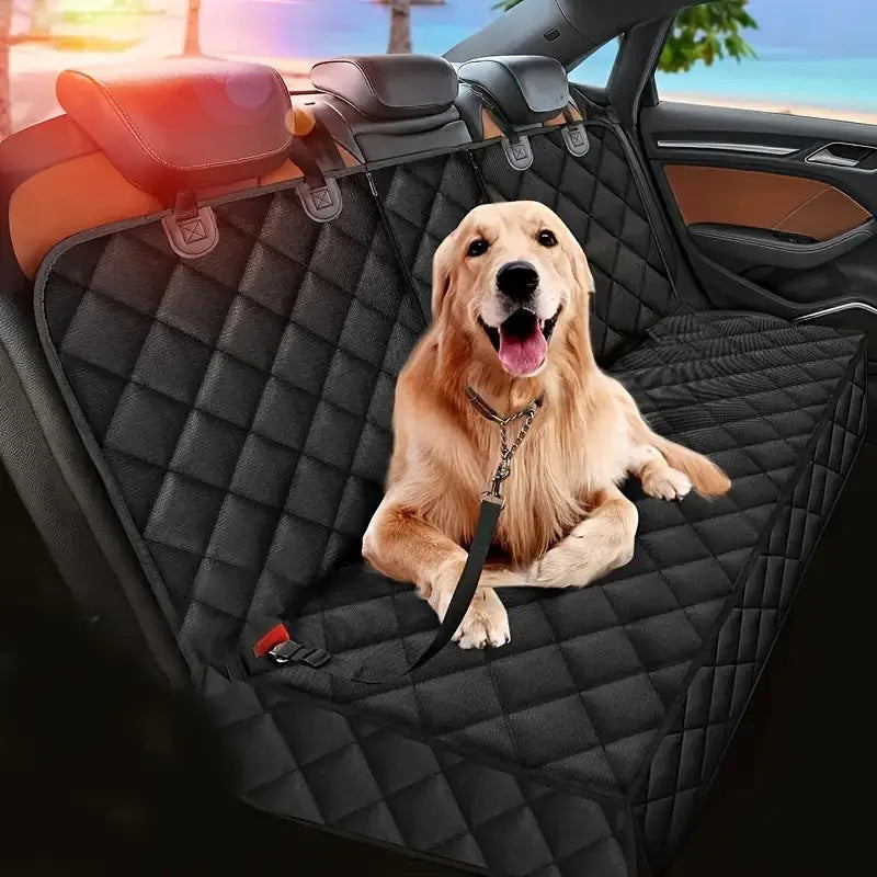 Waterproof Dog Car Seat Cover | Anti-Scratch Pet Travel Mat for Back Seat