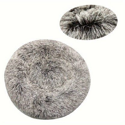 Machine-washable Plush Round Dog Bed