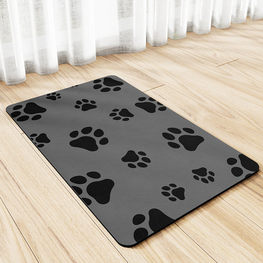 Minimalist Pet Feeding Mat Repeated Washing Water-absorbing Non-slip Mat Rest Sleep
