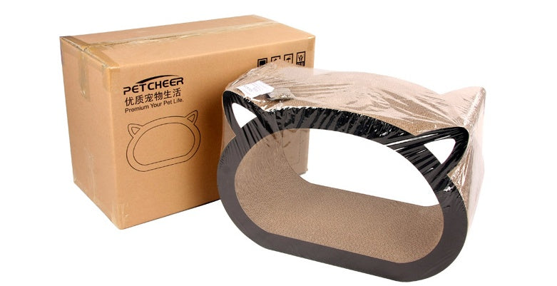 PETCHEER Cat Climbing Shelf with Cardboard Scratch Box - Wall Mounted Cat Furniture for Indoor Cats - Modern Pet Climbing and Scratching Solution