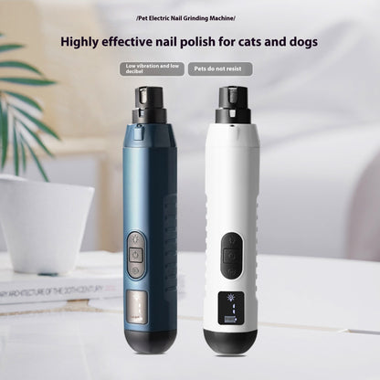 Cat & Dog Nail Grinder | Safe Electric Pet Nail Trimmer LED Light