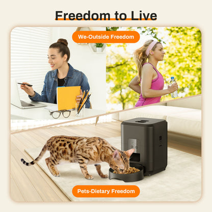Smart Automatic Pet Feeder – WiFi Cat & Dog Food Dispense