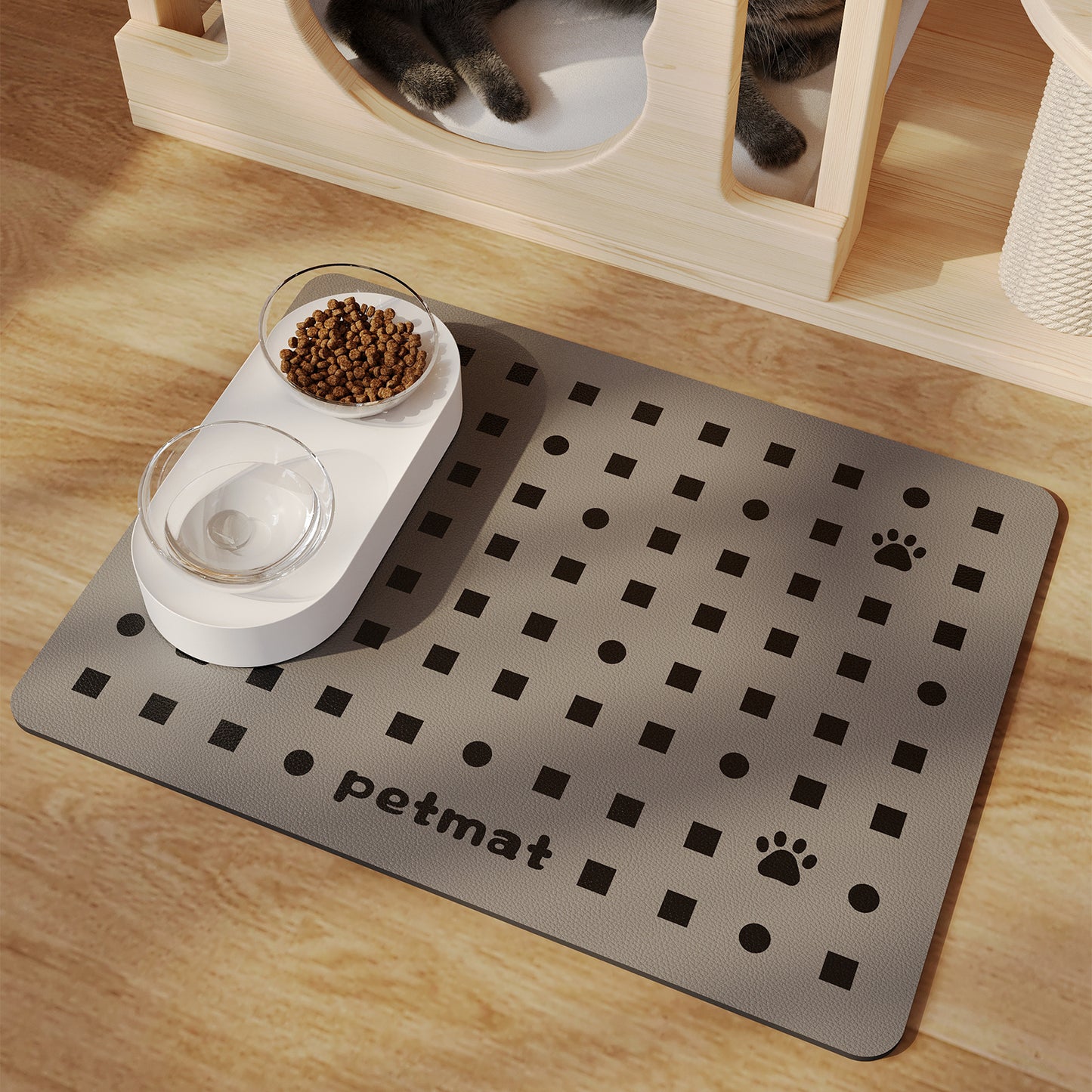Waterproof Pet Feeding Mat for Dogs & Cats | Non-Slip Food Bowl Mat
