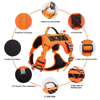 No-Pull Adjustable Dog Harness for Small to Large Dogs – Walking & Training Harness