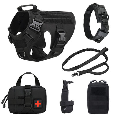 Pet Vest Dog Training 6-Piece Set – Tactical Dog Training Harness Suit for Control & Walking