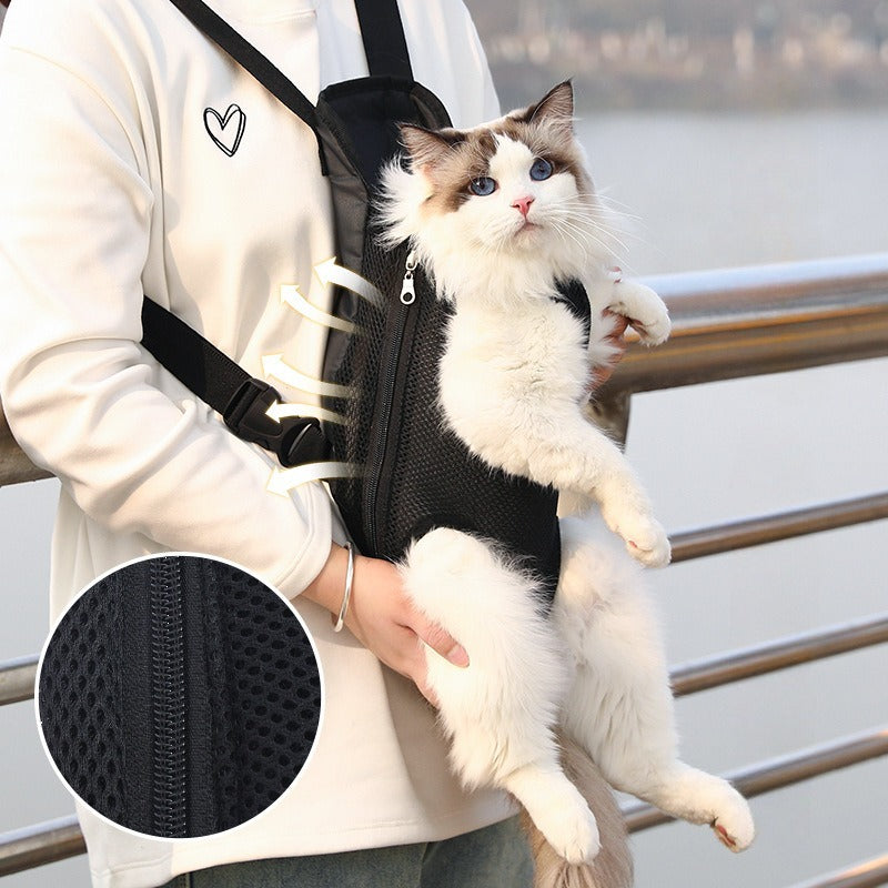 Breathable dog carrier backpack for small dogs
