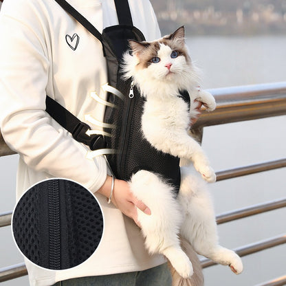 Breathable dog carrier backpack for small dogs