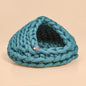 Warm knitted pet house designed for cats