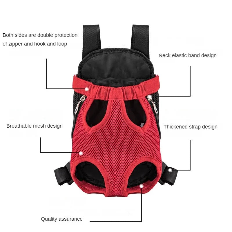 Washable dog travel carrier with adjustable straps