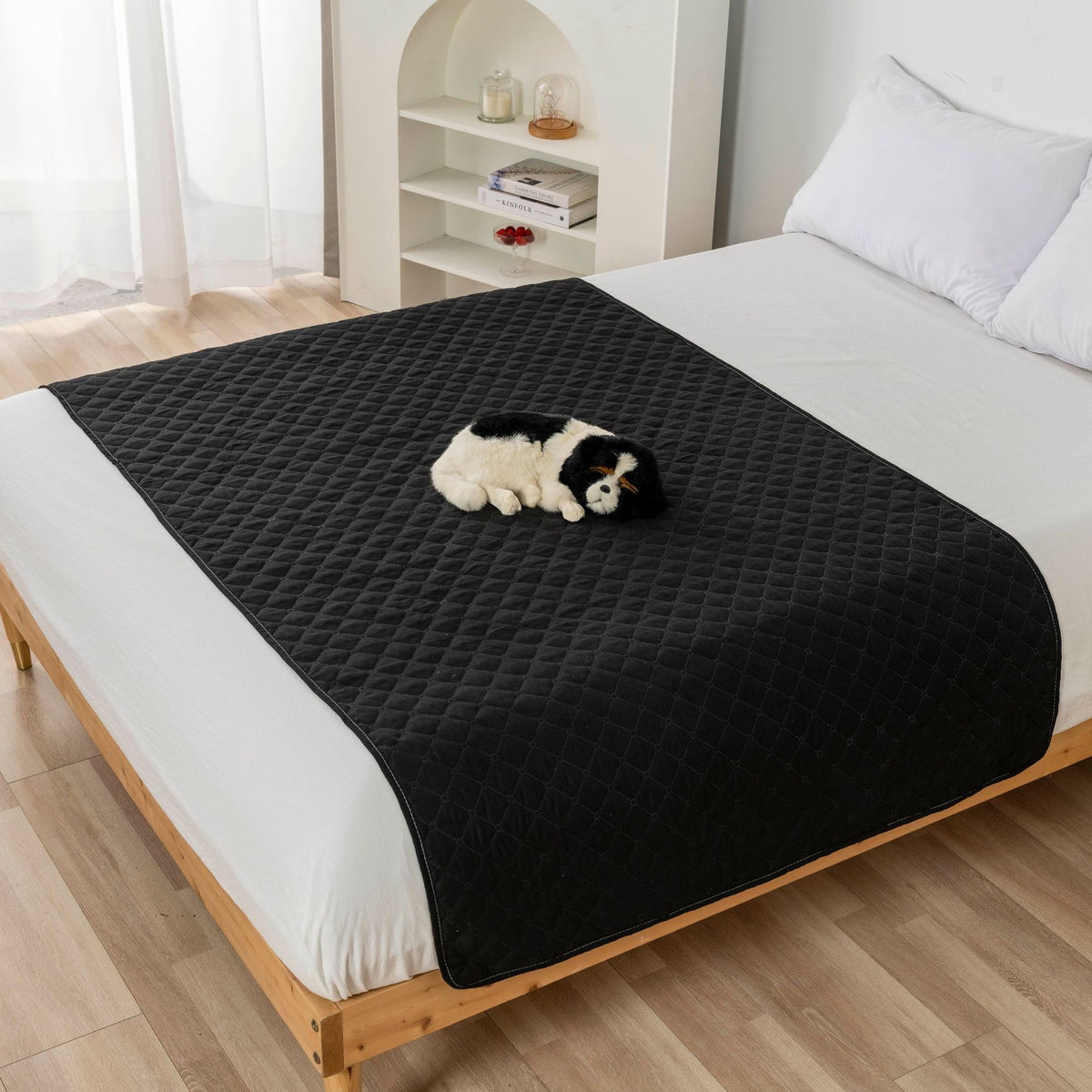 Waterproof pet mat for dogs and cats protecting sofa and furniture from pet hair, scratches, and spills