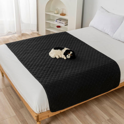 Waterproof pet mat for dogs and cats protecting sofa and furniture from pet hair, scratches, and spills